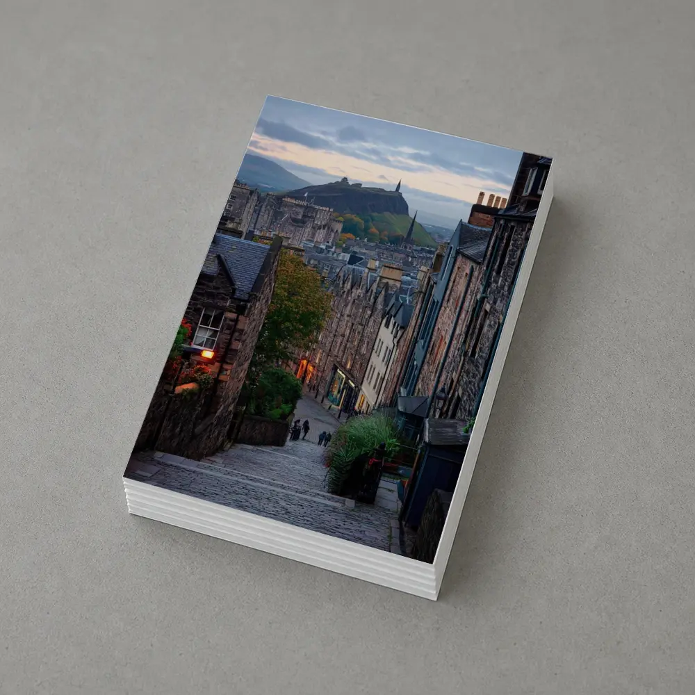 Edinburgh Old Town Cobblestone Street Scotland – Postcards