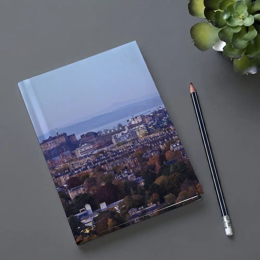 Edinburgh Castle Skyline Autumn Dusk View – Notebooks