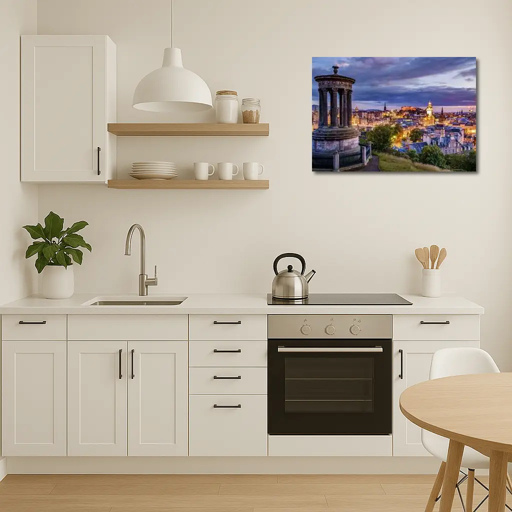 Edinburgh Skyline Dusk Calton Hill Scotland – Wall Art