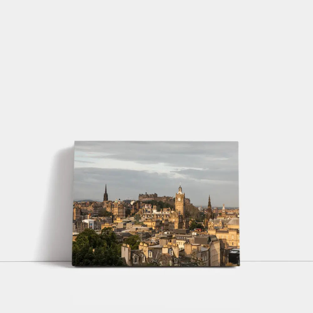Edinburgh Castle Skyline Scotland Cityscape View – Wall Art