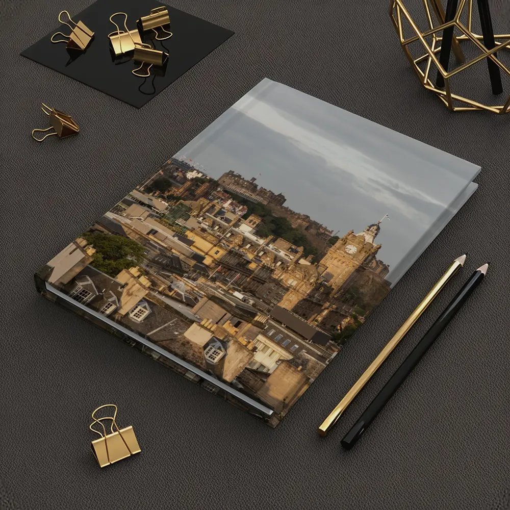 Edinburgh Castle Skyline Scotland Cityscape View – Notebooks