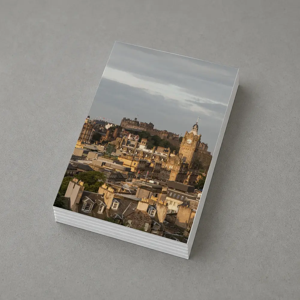 Edinburgh Castle Skyline Scotland Cityscape View – Postcards