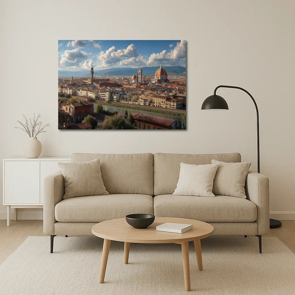 Florence Italy Skyline Cathedral Dome View – Wall Art