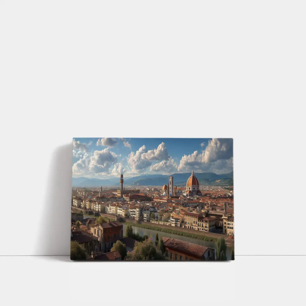 Florence Italy Skyline Cathedral Dome View – Wall Art