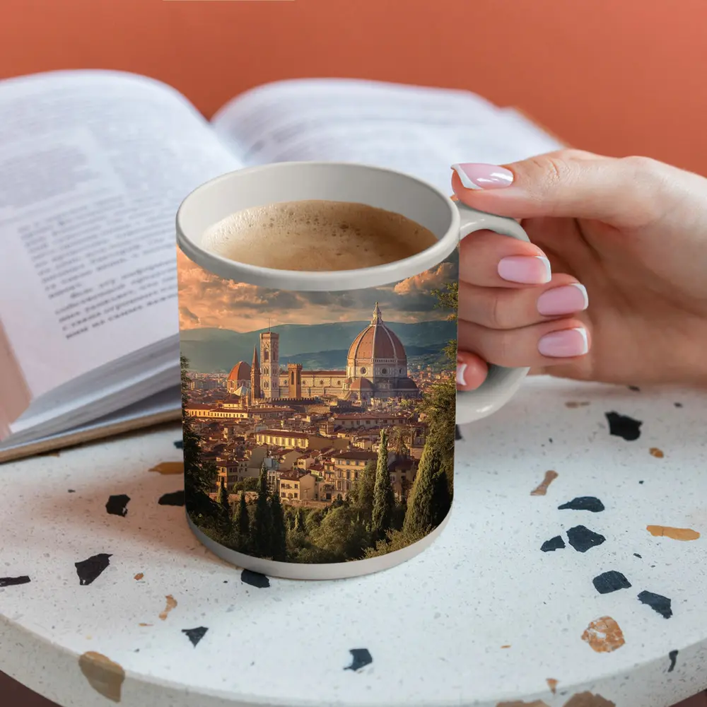 Florence Cathedral Dome Tuscany Skyline View – Mugs