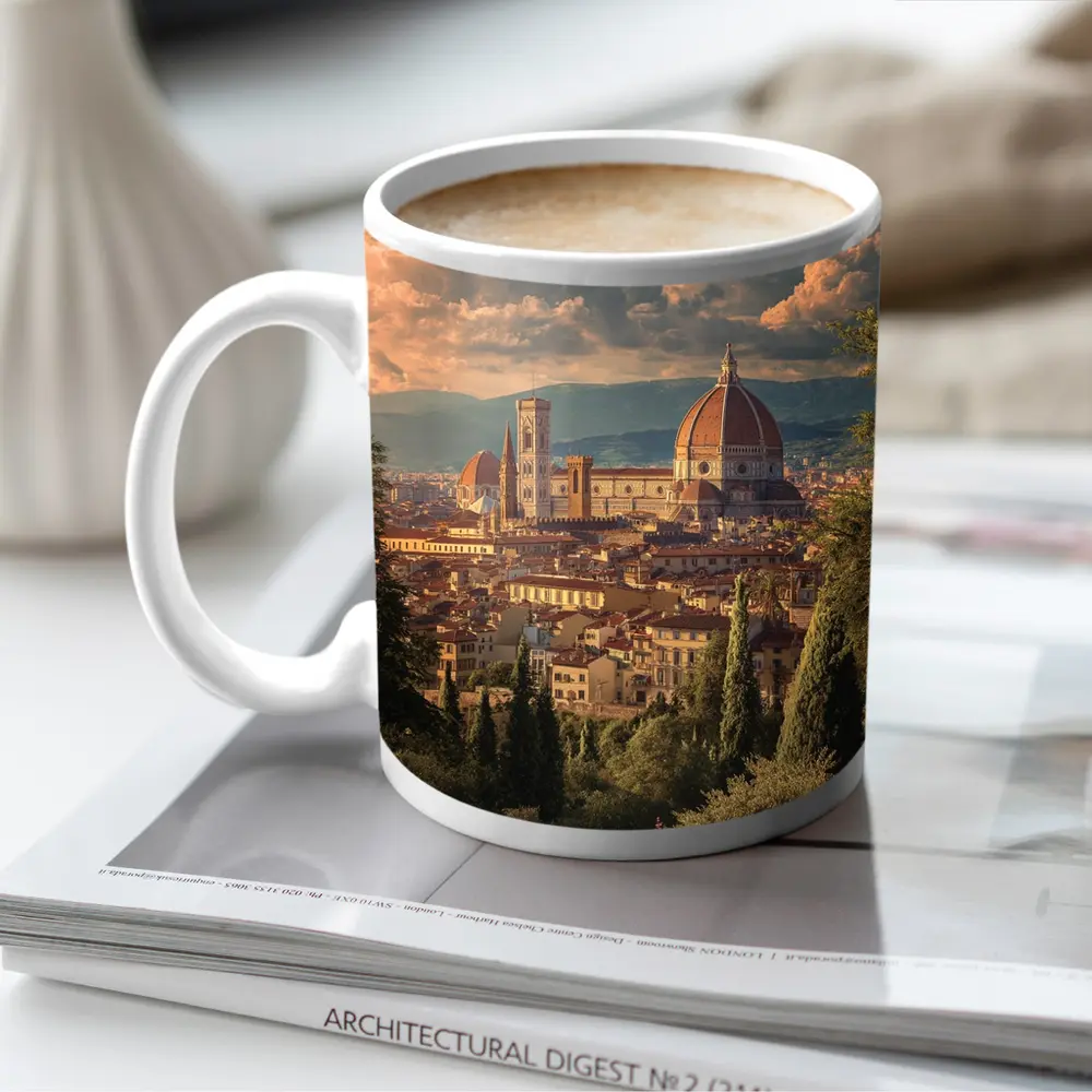 Florence Cathedral Dome Tuscany Skyline View – Mugs
