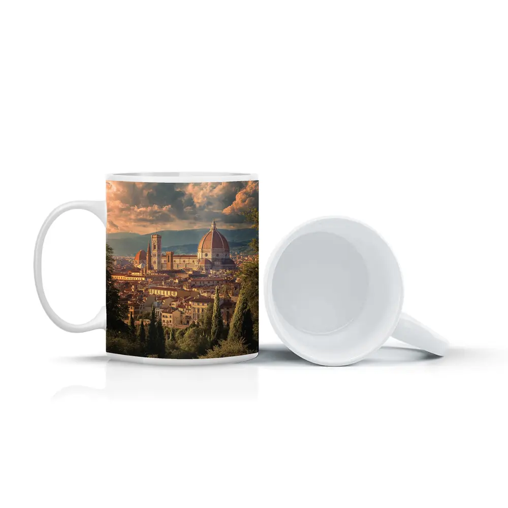 Florence Cathedral Dome Tuscany Skyline View – Mugs
