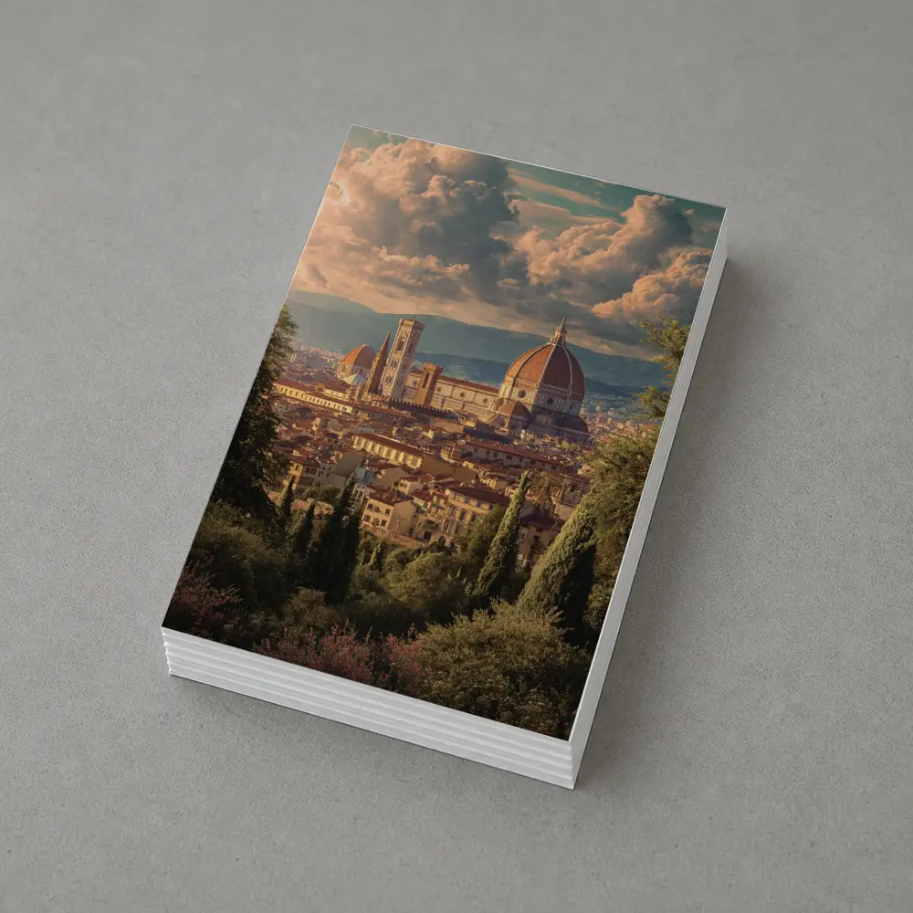 Florence Cathedral Dome Tuscany Skyline View – Postcards