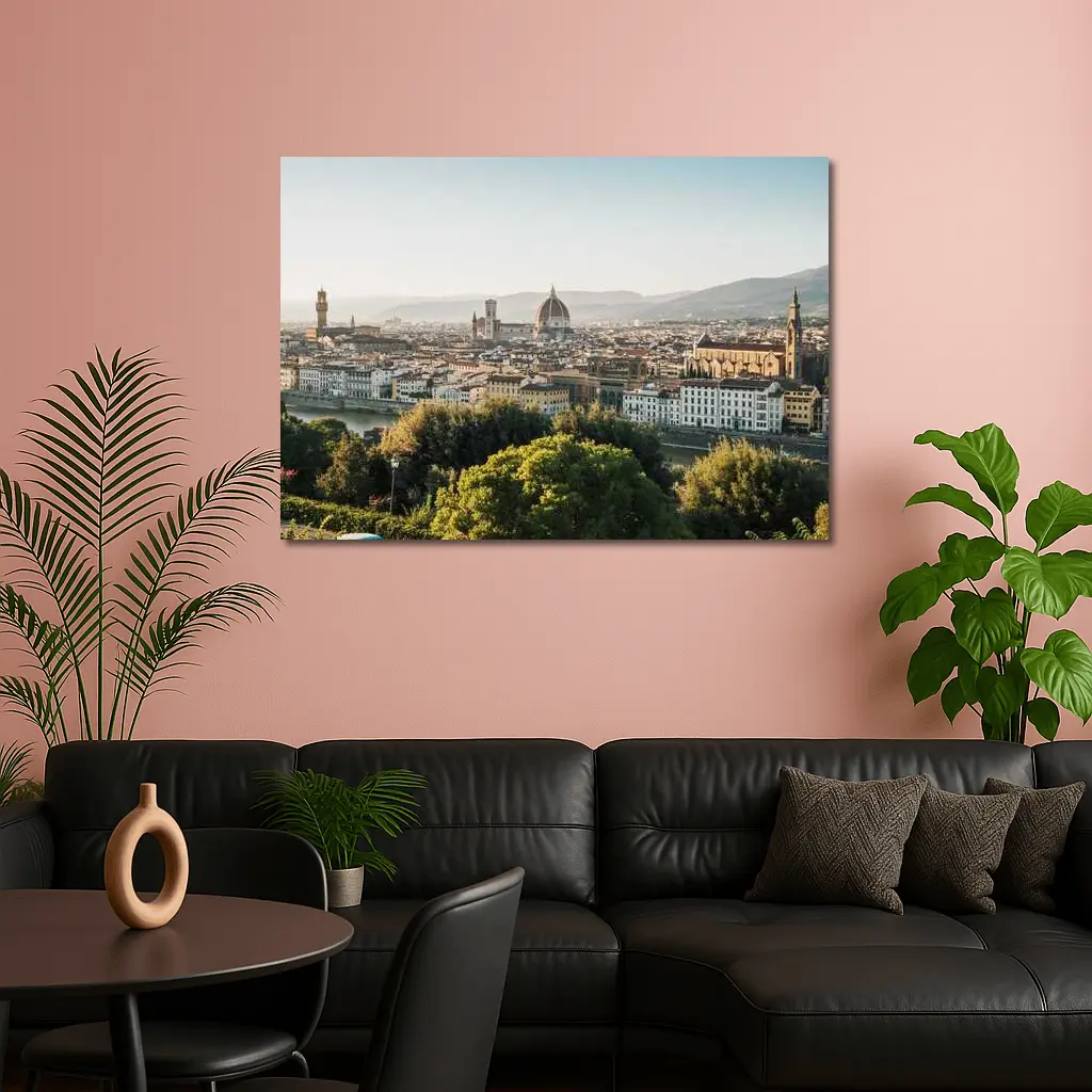 Florence Skyline Cathedral Dome Italy View – Wall Art