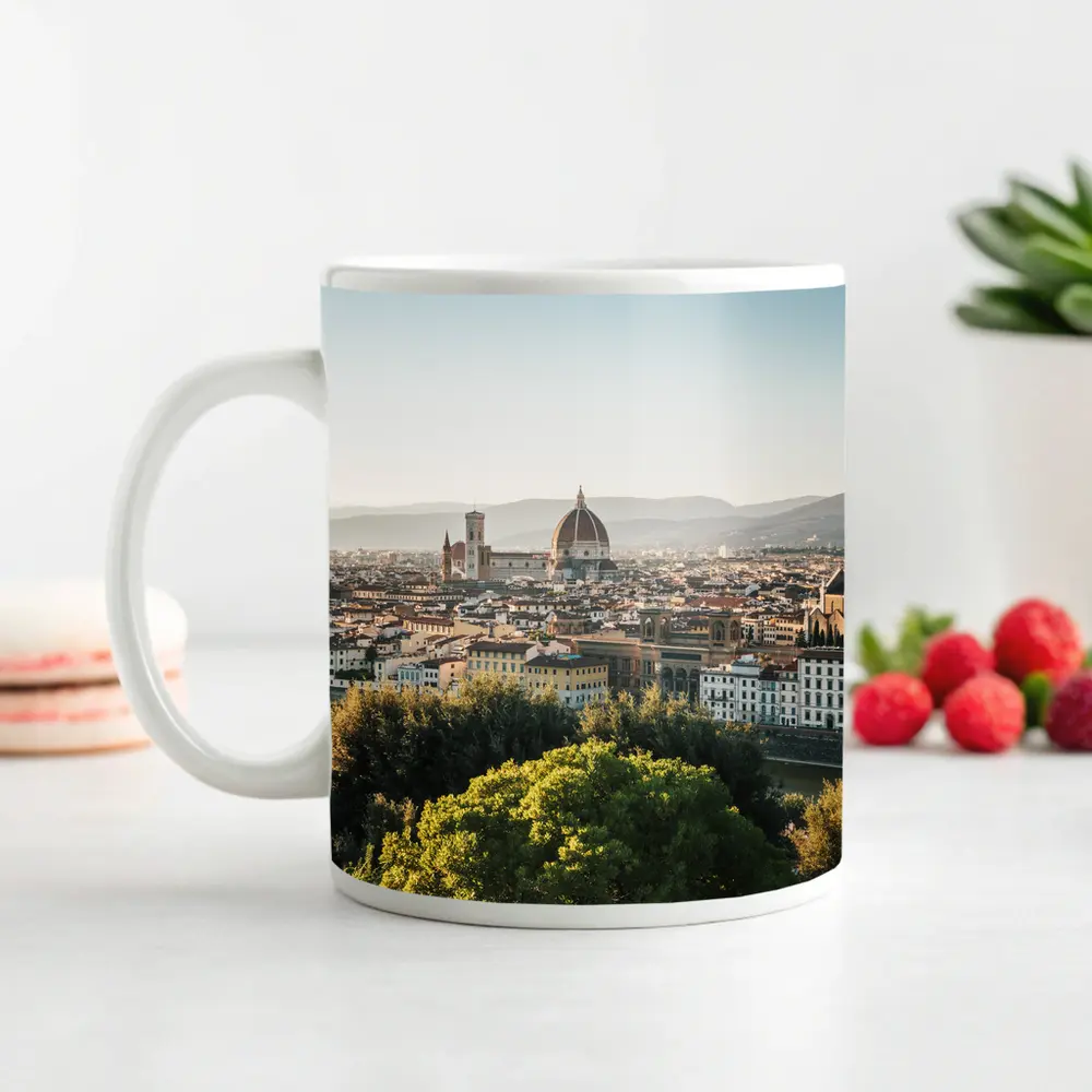 Florence Skyline Cathedral Dome Italy View – Mugs
