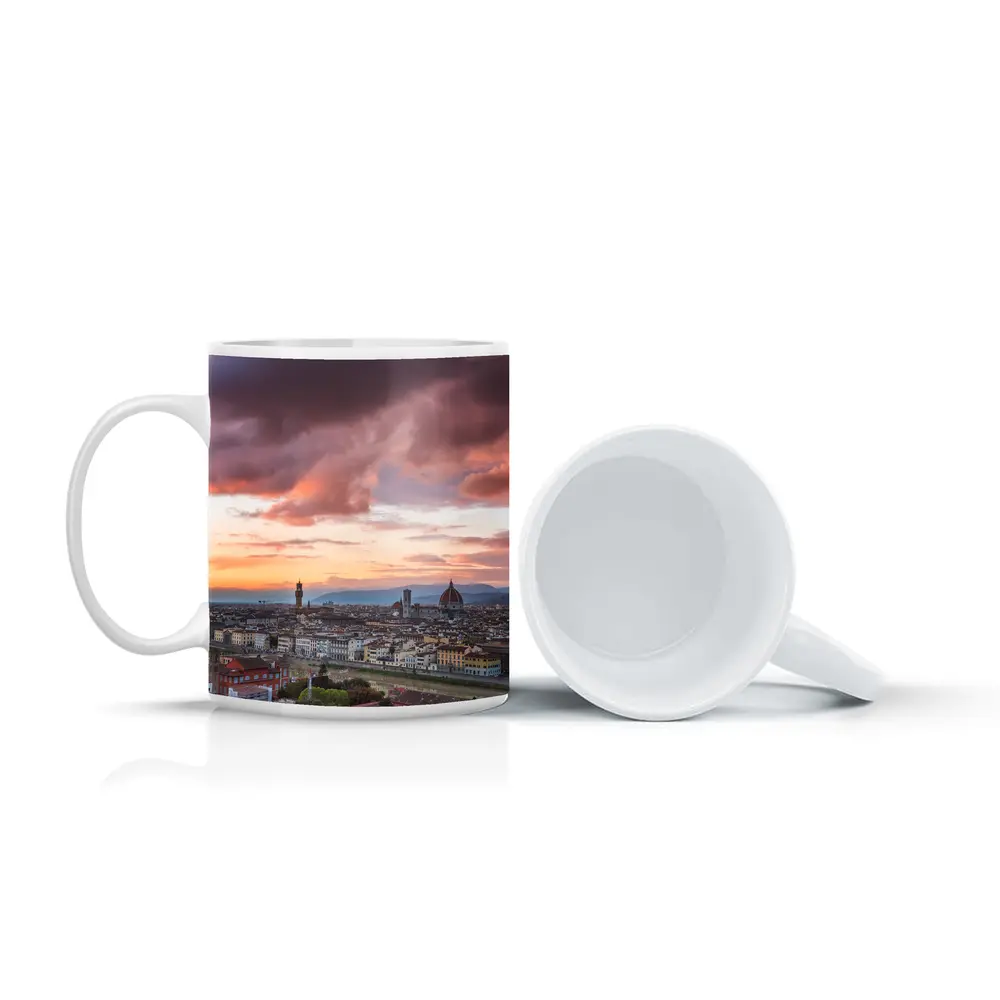 Florence Italy Skyline Sunset Dramatic Sky – Mugs