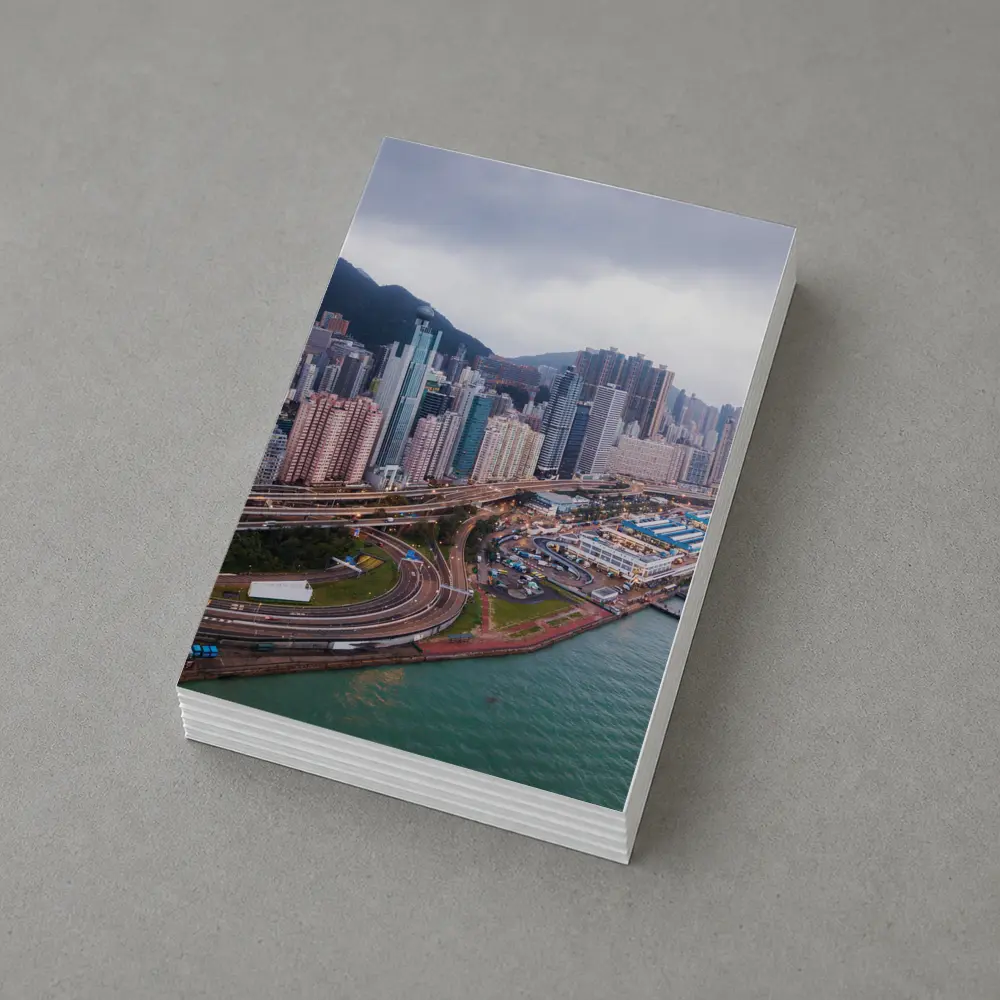 Hong Kong Aerial Skyline Waterfront Overcast View – Postcards