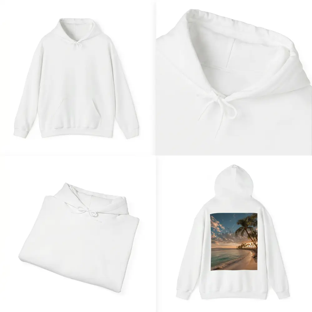 Waikiki Beach Sunset Palm Trees Hawaii – Hoodies