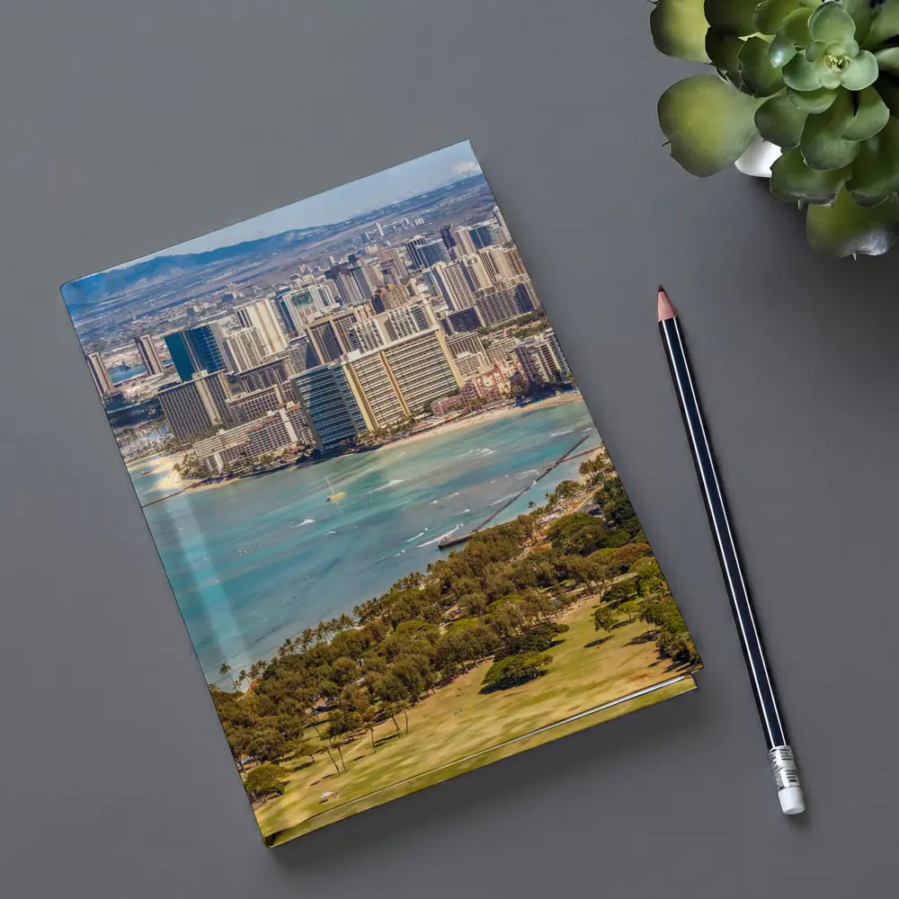 Waikiki Beach Honolulu Aerial City View – Notebooks