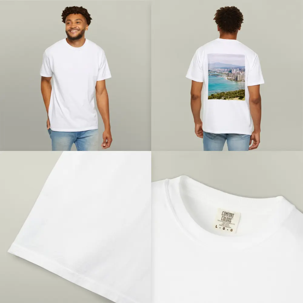 Waikiki Beach Honolulu Skyline Aerial View – T-Shirts