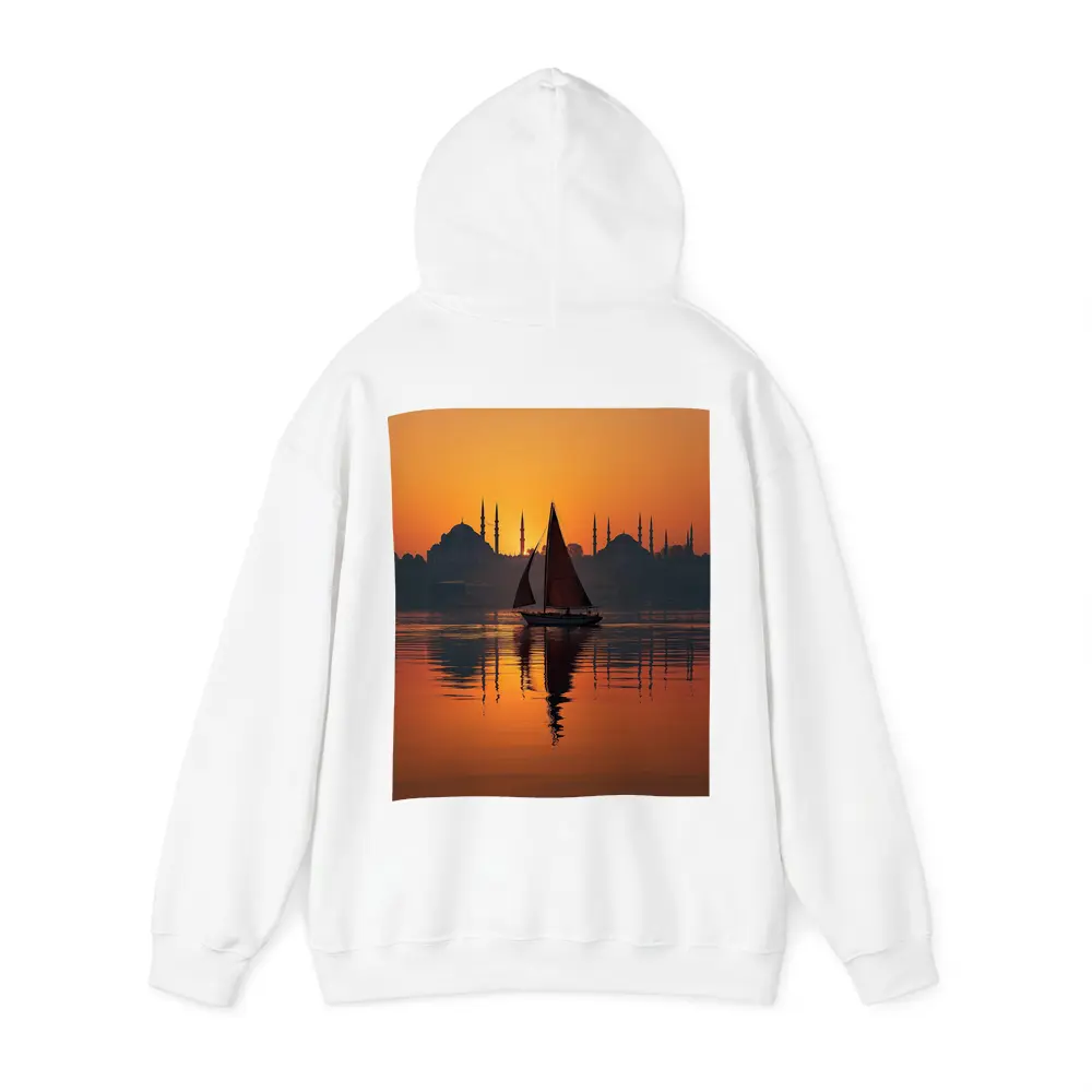 Istanbul Sailboat Sunset Bosphorus Mosque Silhouette – Hoodies