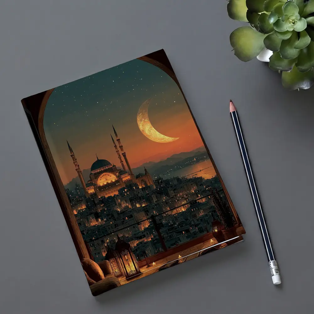 Istanbul Mosque Crescent Moon Night Sky – Notebooks
