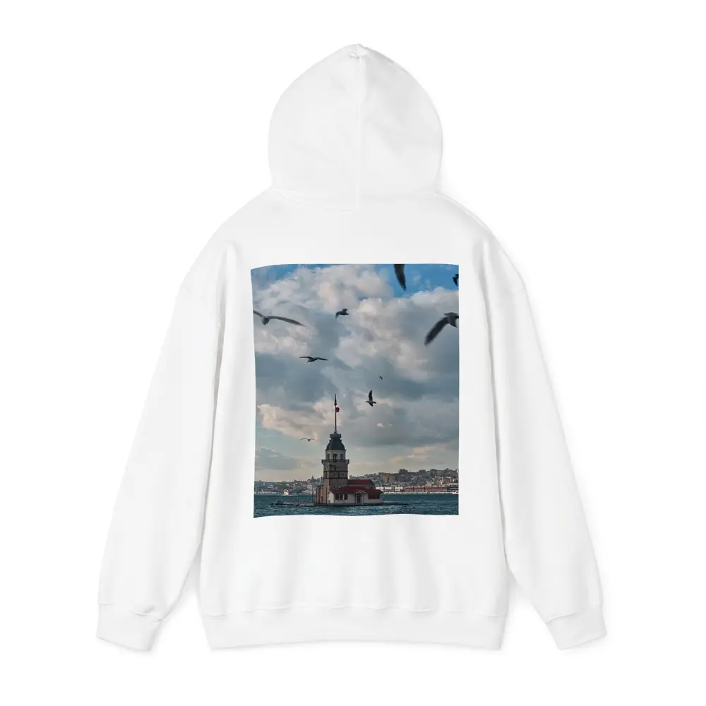 Maiden Tower Istanbul Bosphorus Seagulls Sky – Hoodies