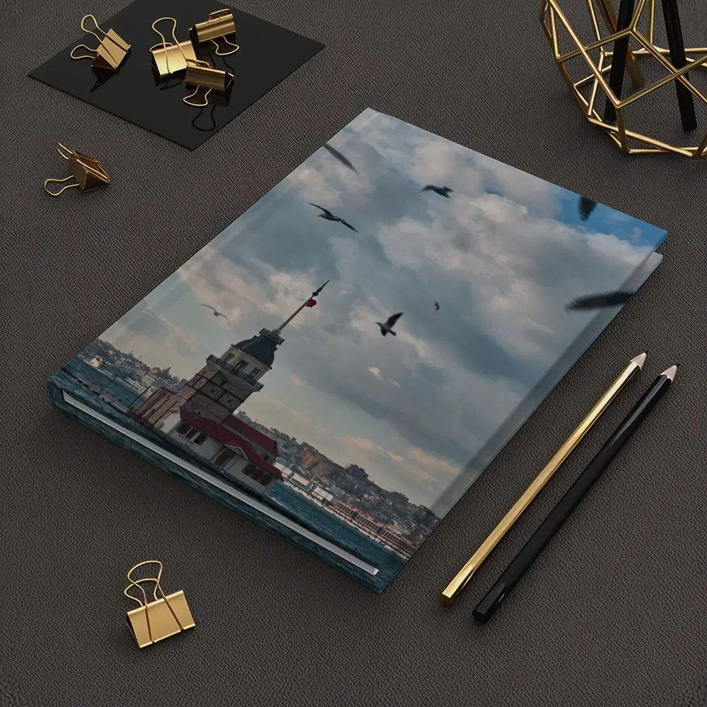 Maiden Tower Istanbul Bosphorus Seagulls Sky – Notebooks