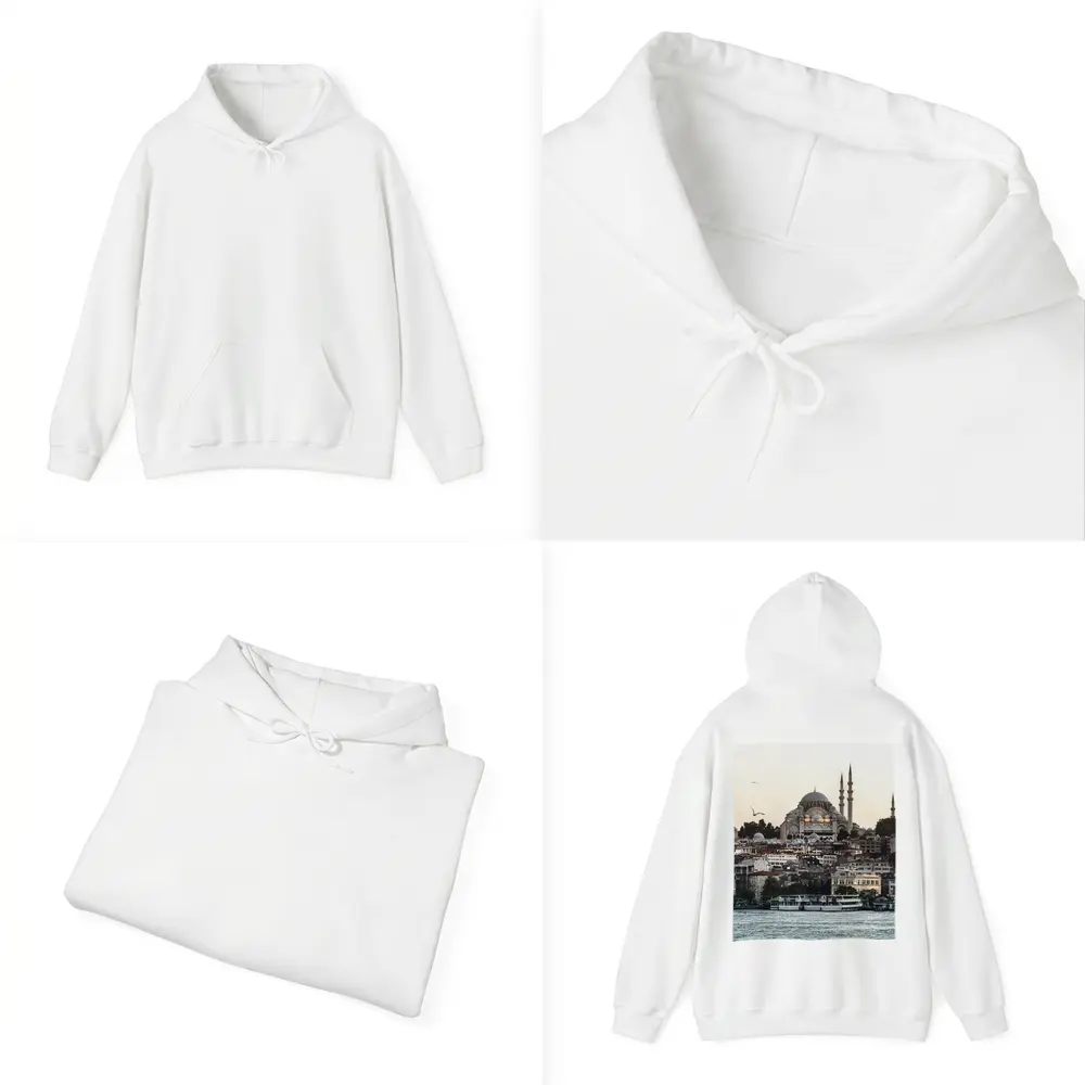 Suleymaniye Mosque Istanbul Bosphorus Waterfront View – Hoodies