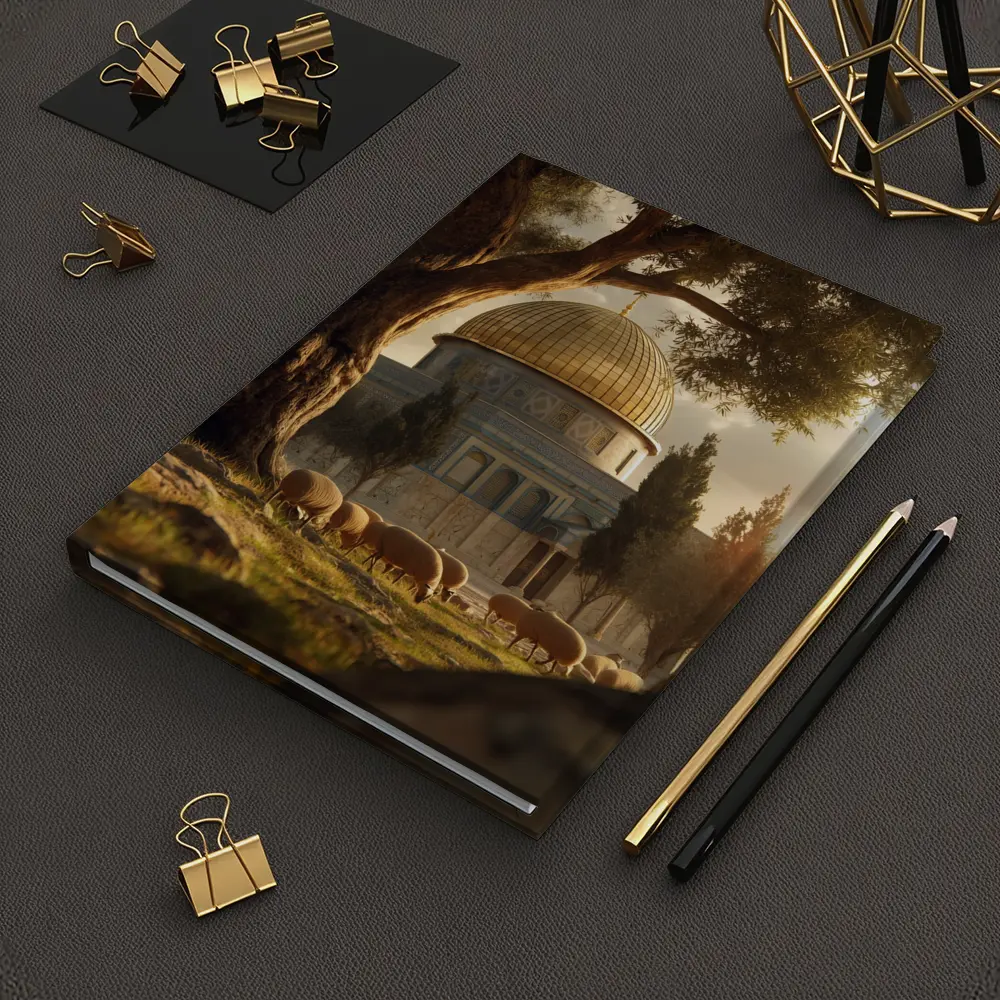 Dome of the Rock Jerusalem Sheep Grazing – Notebooks
