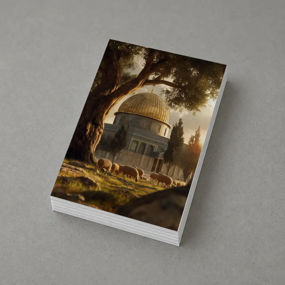 Dome of the Rock Jerusalem Sheep Grazing – Postcards