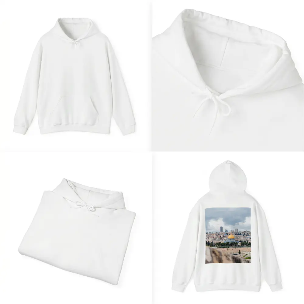 Dome of the Rock Jerusalem City Skyline – Hoodies