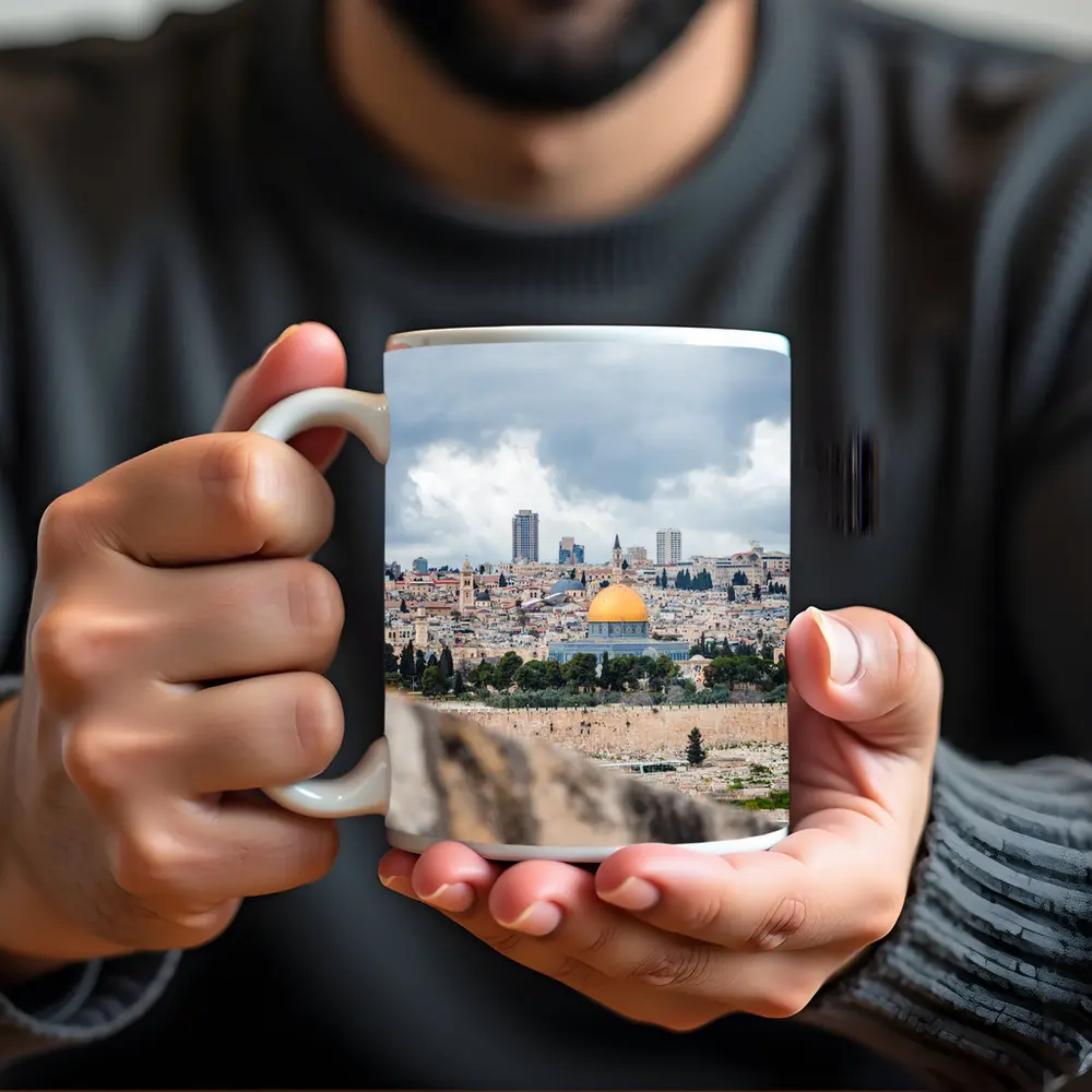 Dome of the Rock Jerusalem City Skyline – Mugs