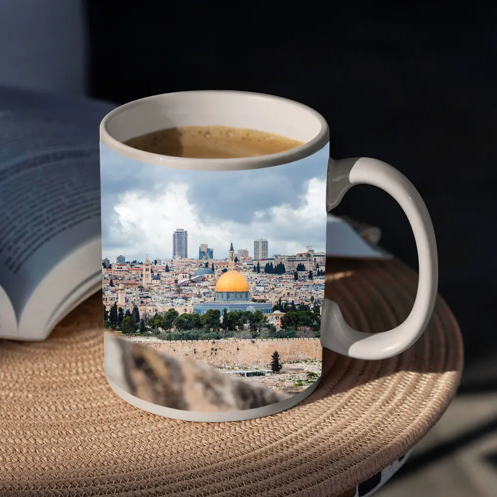 Dome of the Rock Jerusalem City Skyline – Mugs