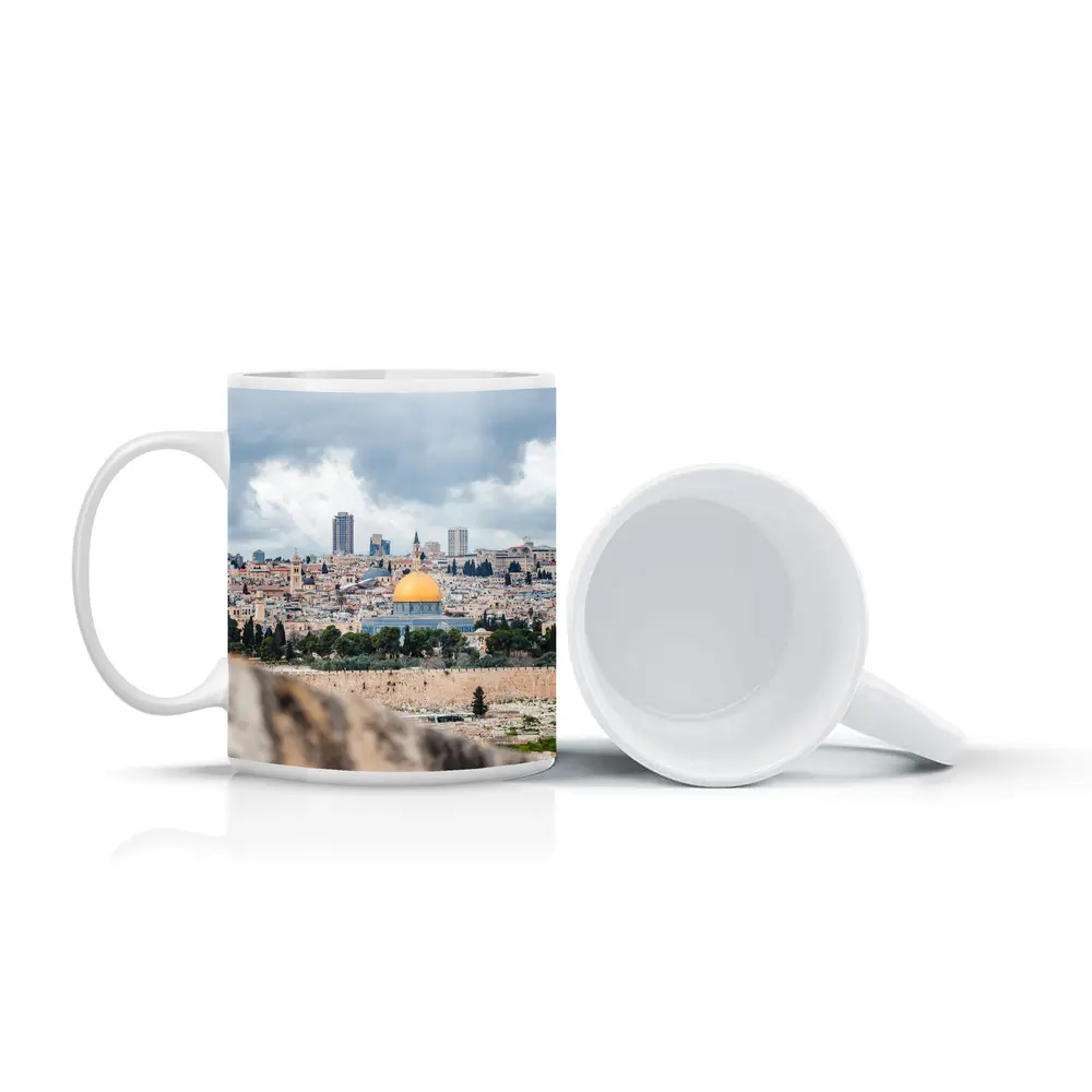 Dome of the Rock Jerusalem City Skyline – Mugs