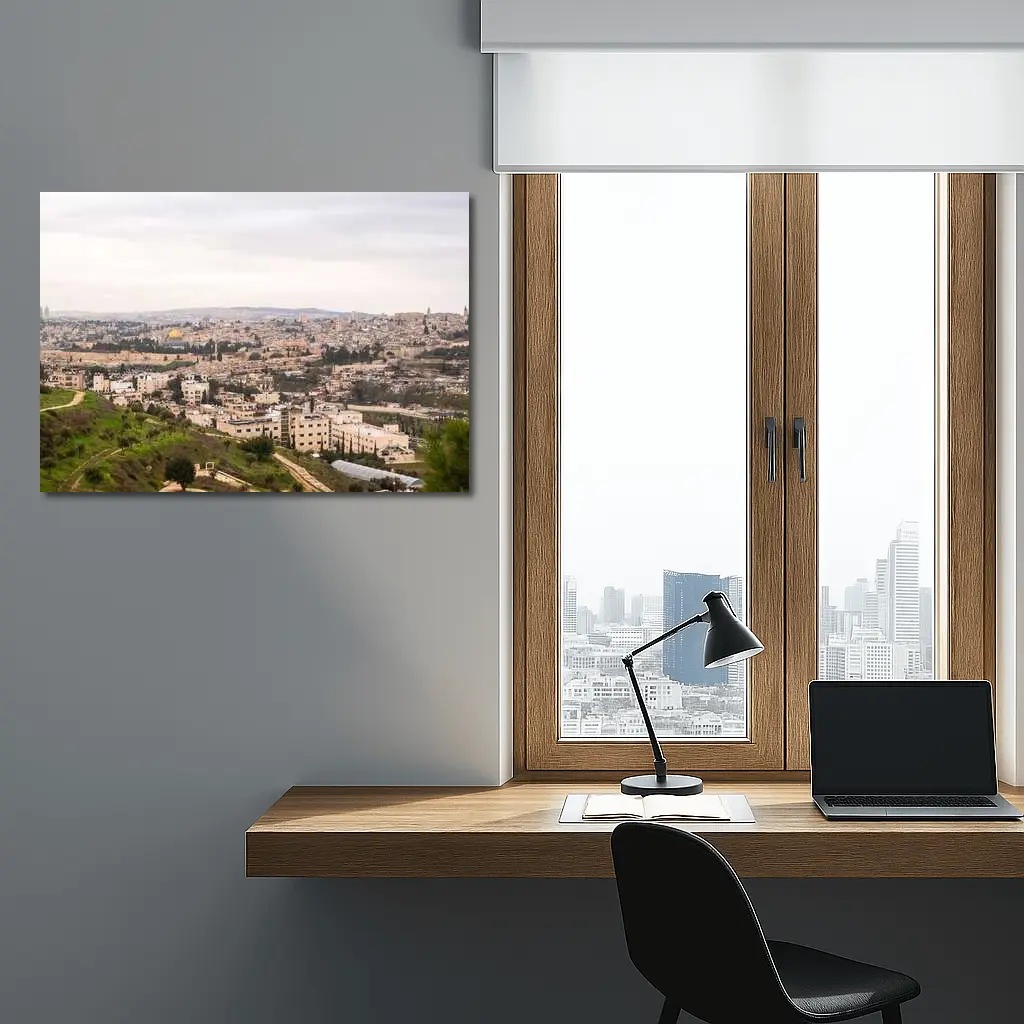 Jerusalem Old City Skyline Dome Rock – Wall Art