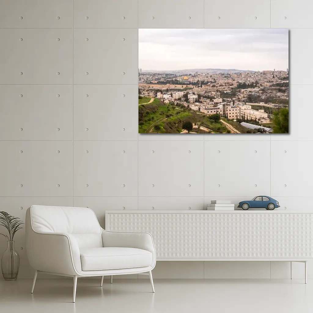 Jerusalem Old City Skyline Dome Rock – Wall Art