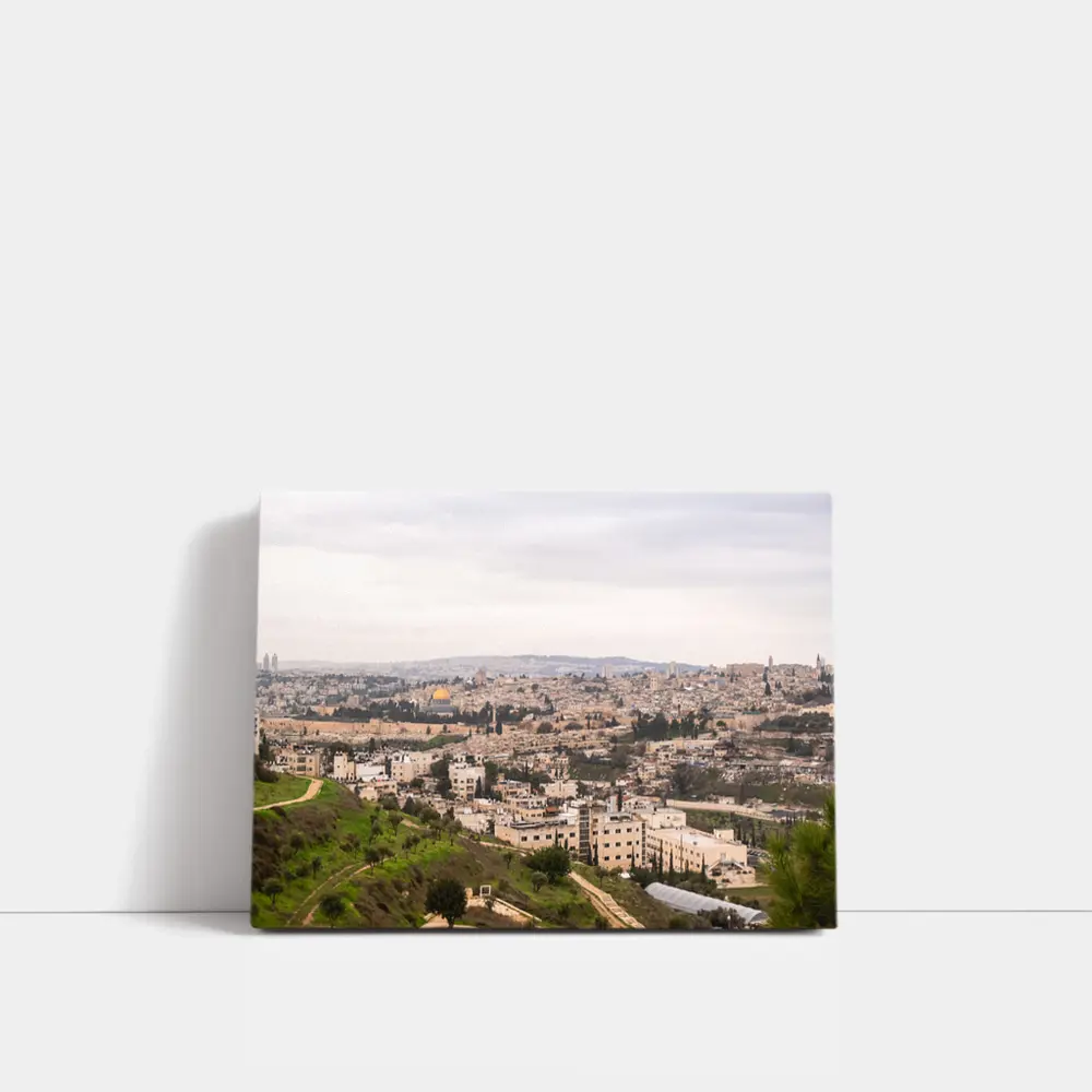 Jerusalem Old City Skyline Dome Rock – Wall Art