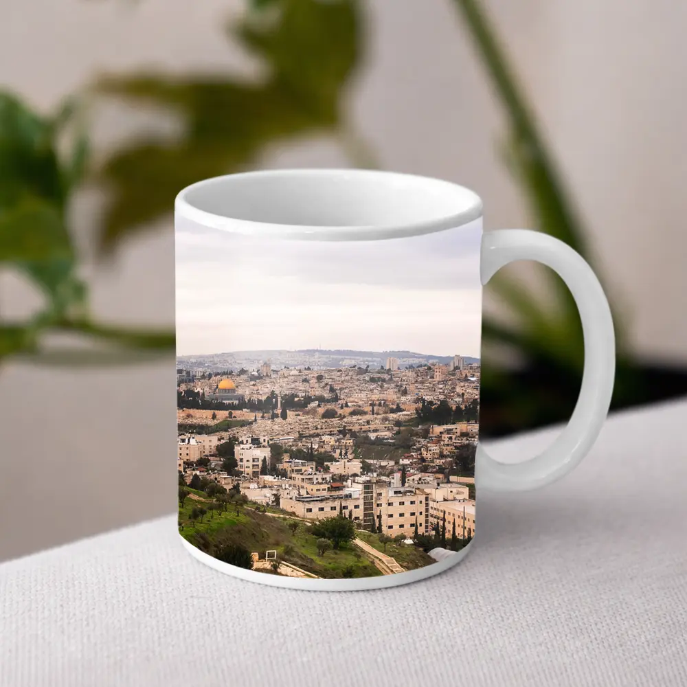 Jerusalem Old City Skyline Dome Rock – Mugs