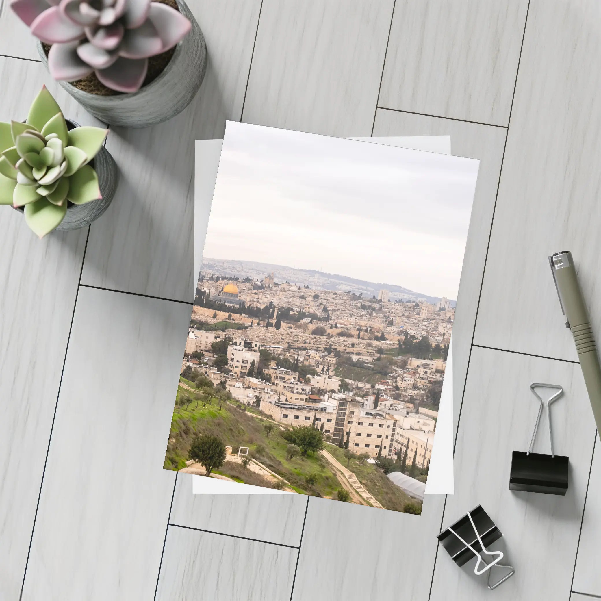 Jerusalem Old City Skyline Dome Rock – Postcards