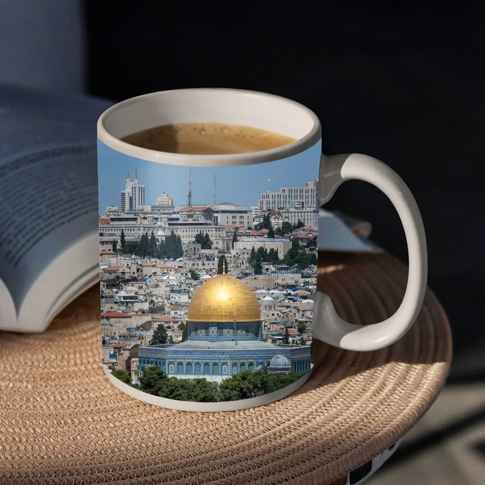 Dome of the Rock Jerusalem City Skyline – Mugs