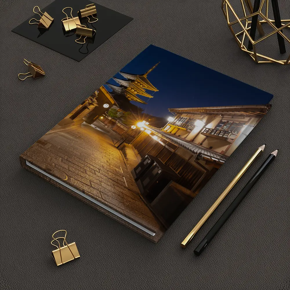 Kyoto Night Street Yasaka Pagoda Japan – Notebooks