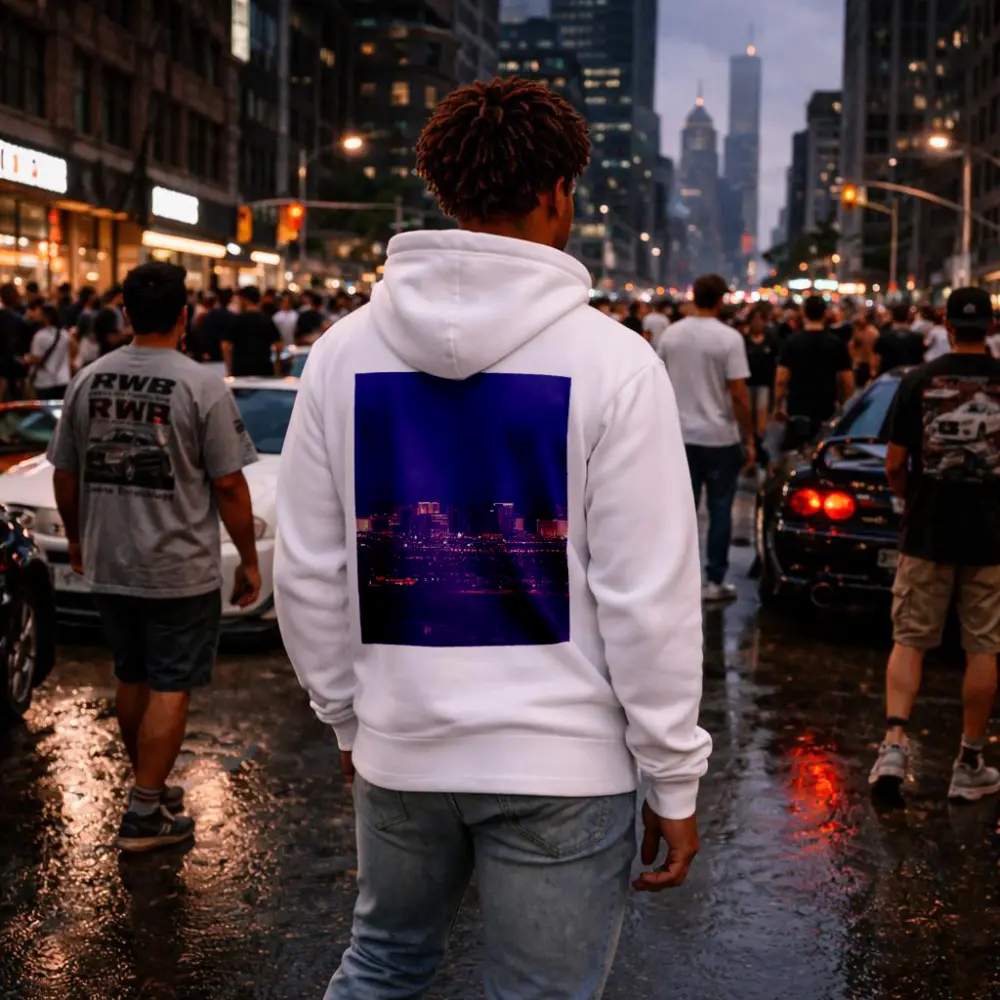 Las Vegas Strip Skyline Purple Night View – Hoodies