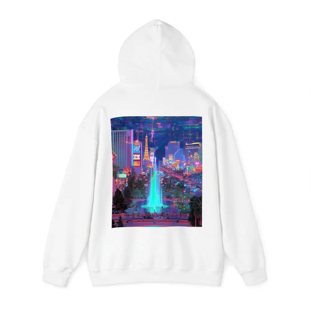 Las Vegas Strip Neon Cyberpunk Night Fantasy – Hoodies