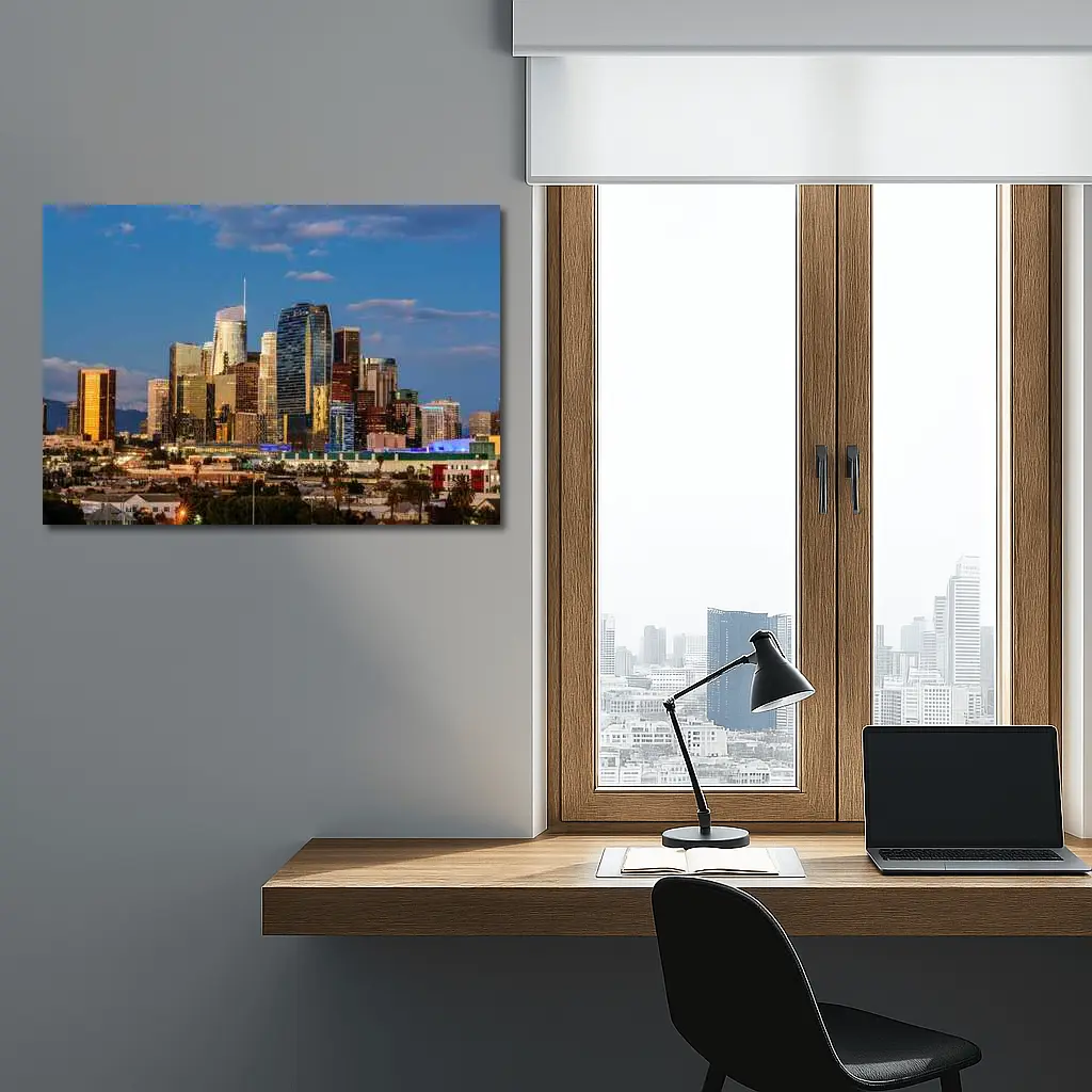 Los Angeles Downtown Skyline at Dusk – Wall Art