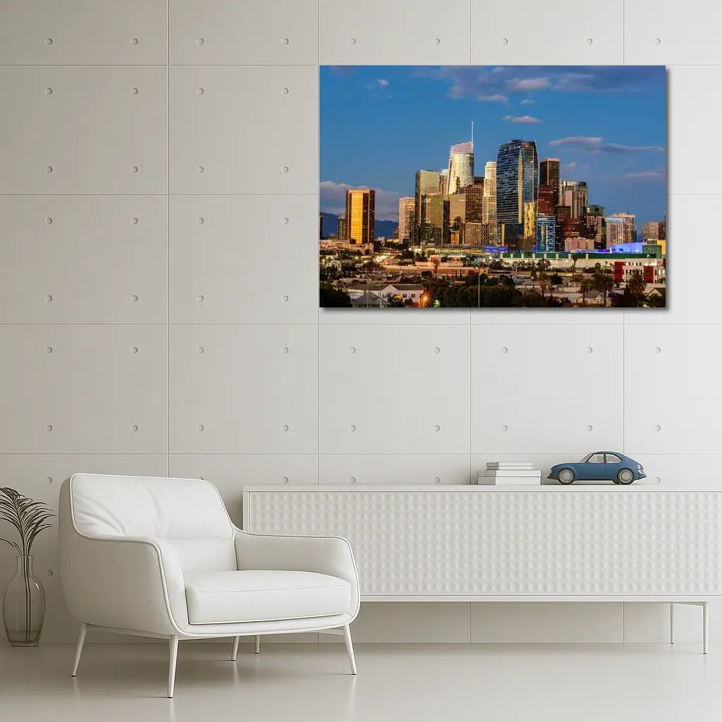 Los Angeles Downtown Skyline at Dusk – Wall Art