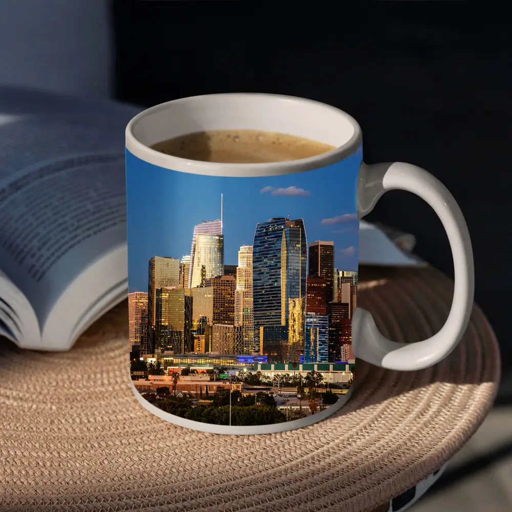 Los Angeles Downtown Skyline at Dusk – Mugs