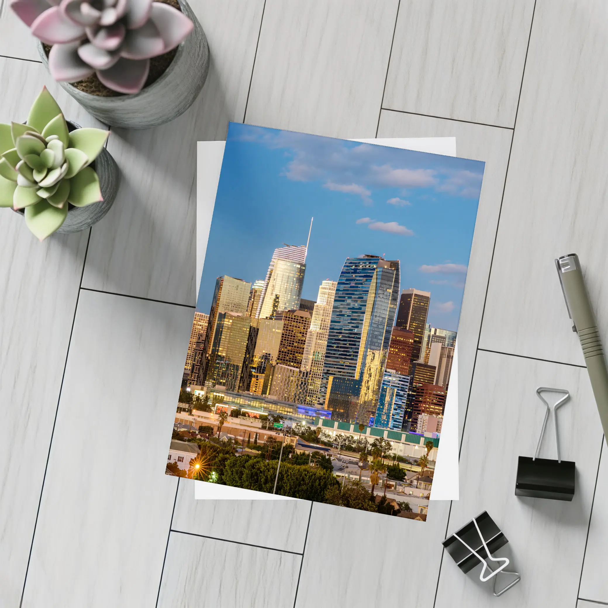 Los Angeles Downtown Skyline at Dusk – Postcards