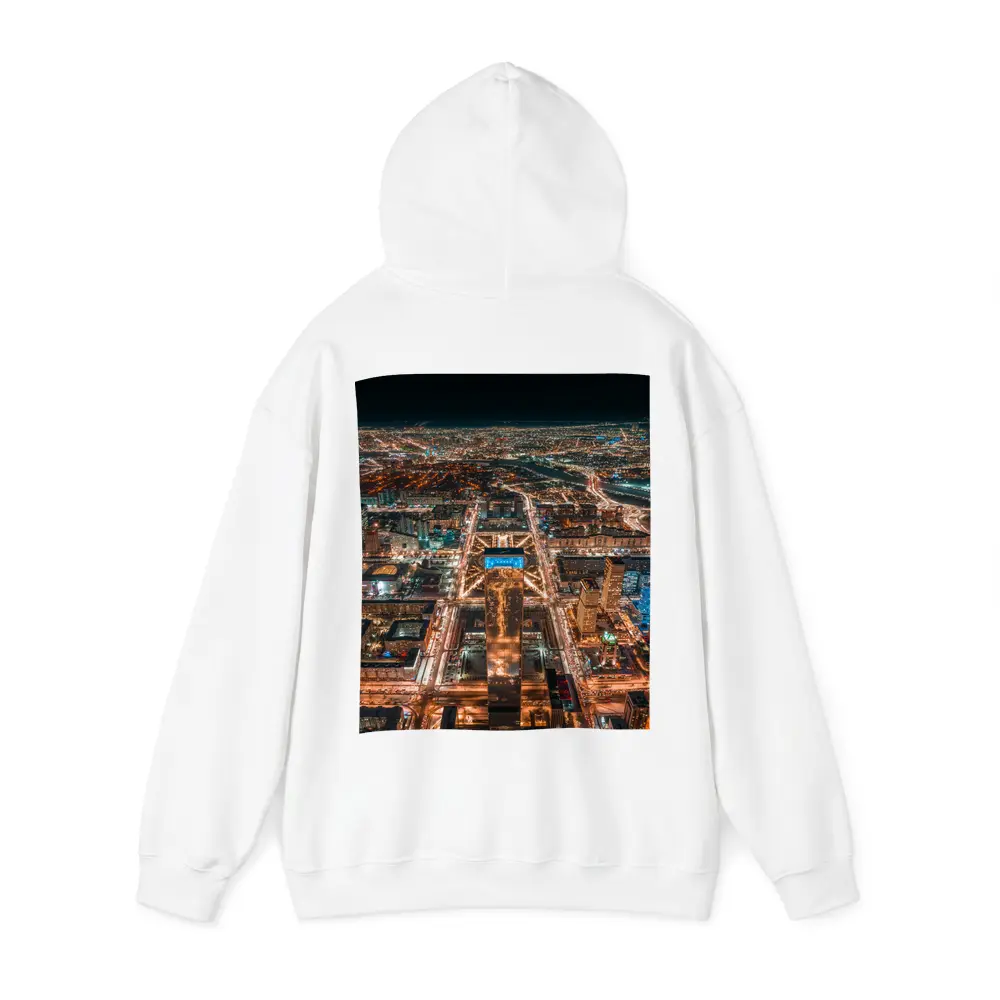 Astana Kazakhstan City Aerial Night View – Hoodies