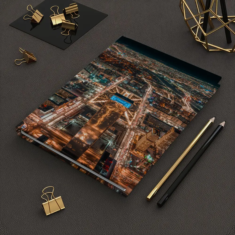 Astana Kazakhstan City Aerial Night View – Notebooks