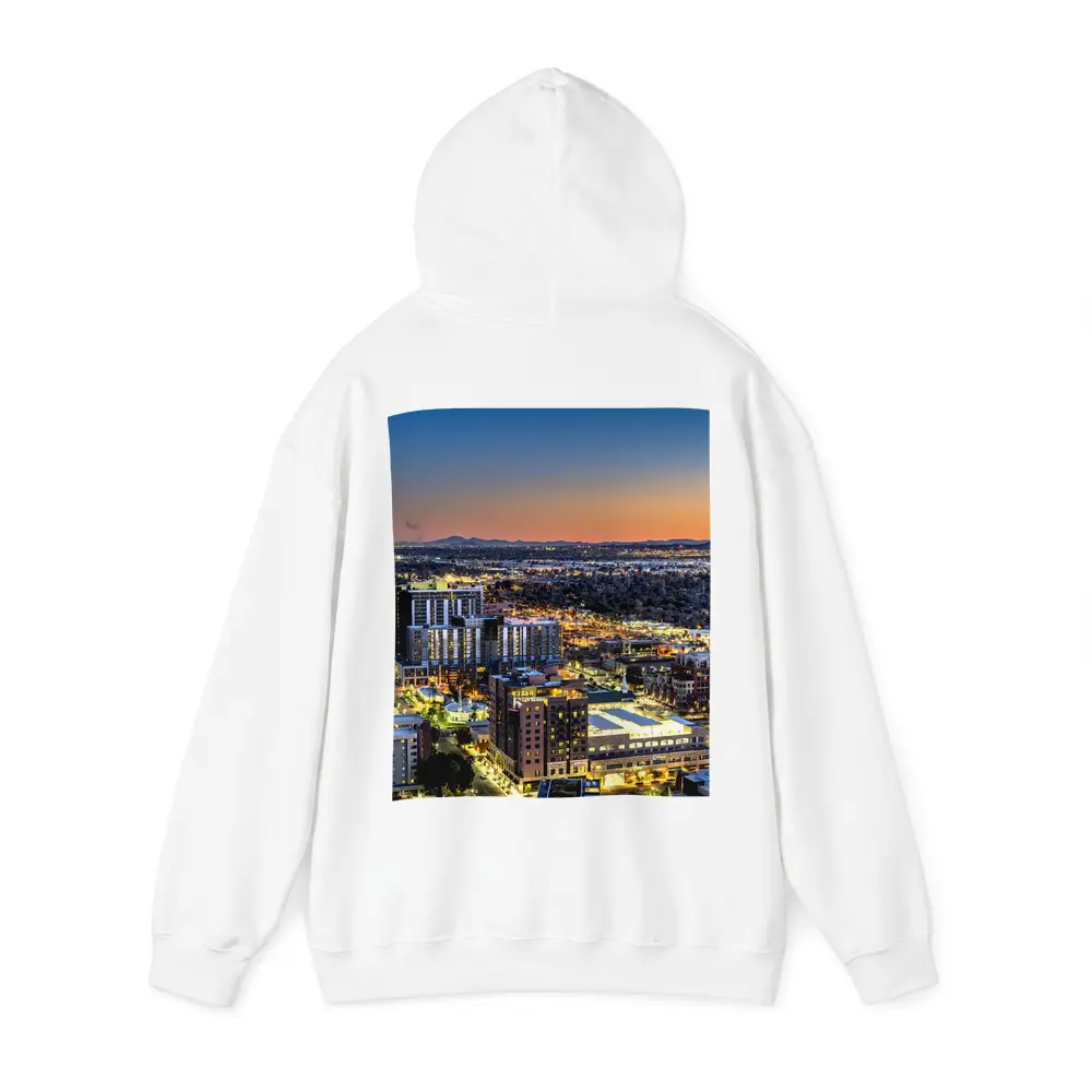 Phoenix Arizona City Skyline At Sunset – Hoodies