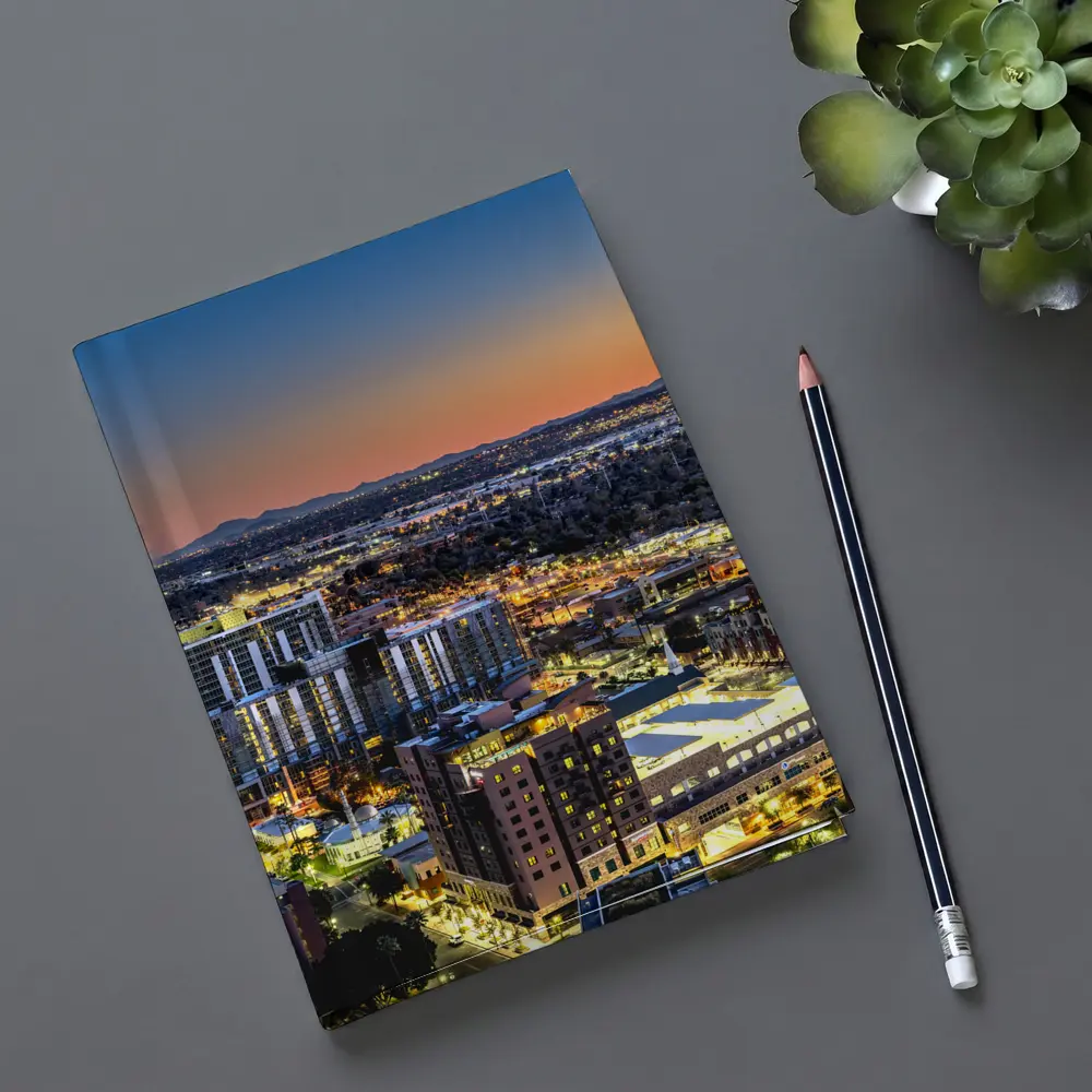 Phoenix Arizona City Skyline At Sunset – Notebooks