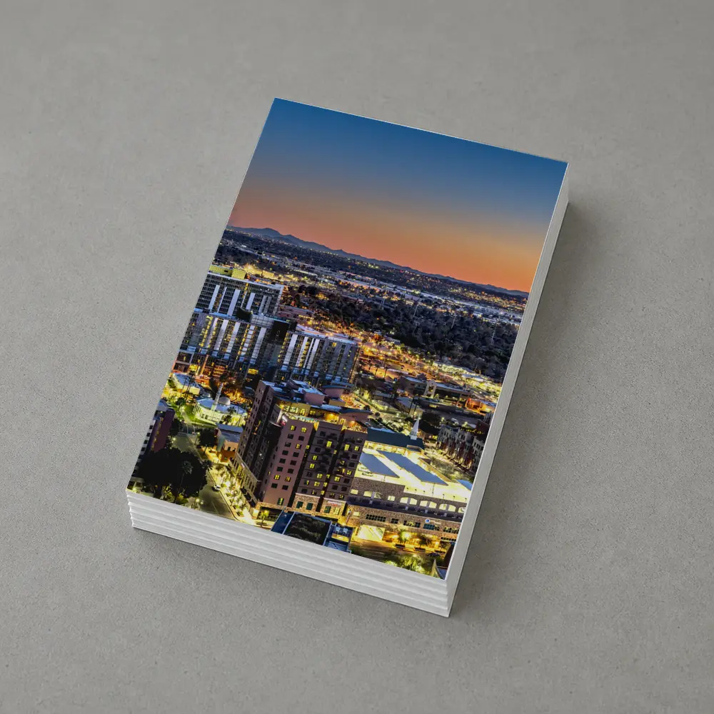 Phoenix Arizona City Skyline At Sunset – Postcards