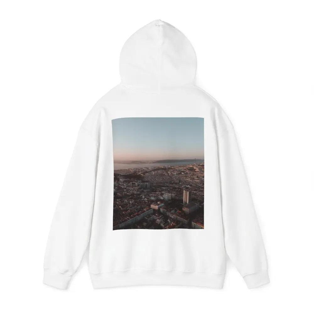 Lisbon City Aerial View at Sunset – Hoodies