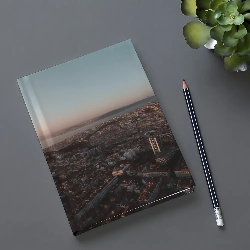 Lisbon City Aerial View at Sunset – Notebooks